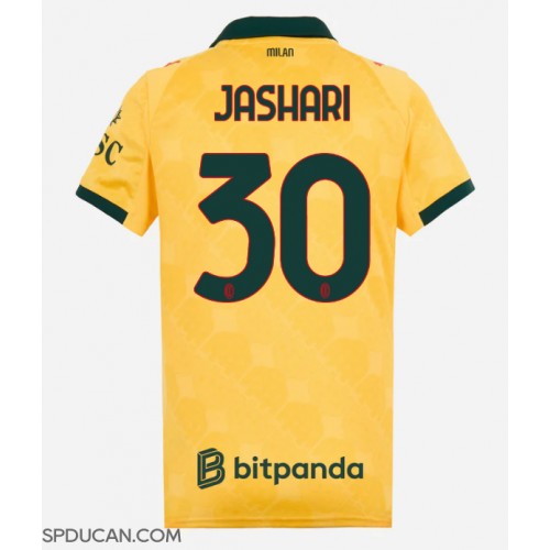 Zenski Nogometni Dres AC Milan Ardon Jashari #30 Rezervni 2025-26 Kratak Rukav